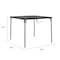 Bridgeport Folding Table, Fold In Half, 38.5" Square Resin Top, XL Size, Black C036BP14BLK1E - alternate 4